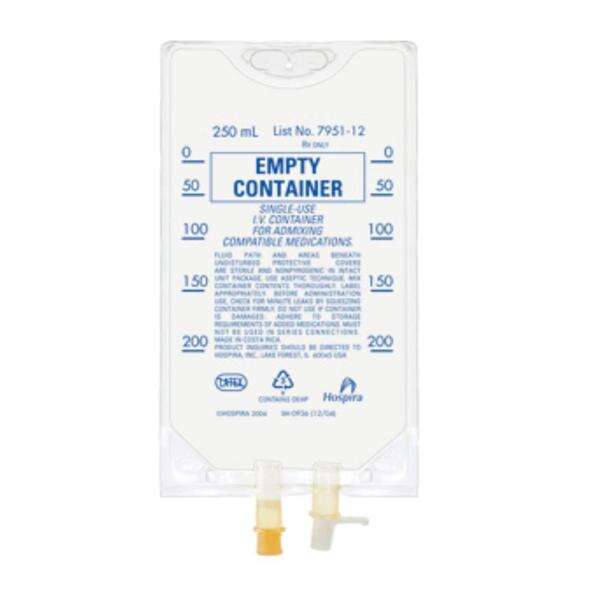 ICU Medical Bag IV Lifecare PVC 250mL 48/Ca